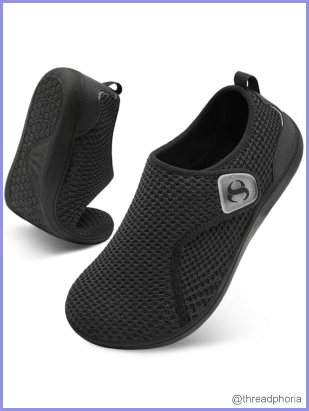 Womens Wide Width Diabetic Walking Shoes Adjustable Zero Drop Barefoot Sneakers
